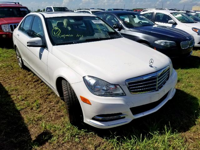 WDDGF4HB2DA770720 - 2013 MERCEDES-BENZ C 250 WHITE photo 1