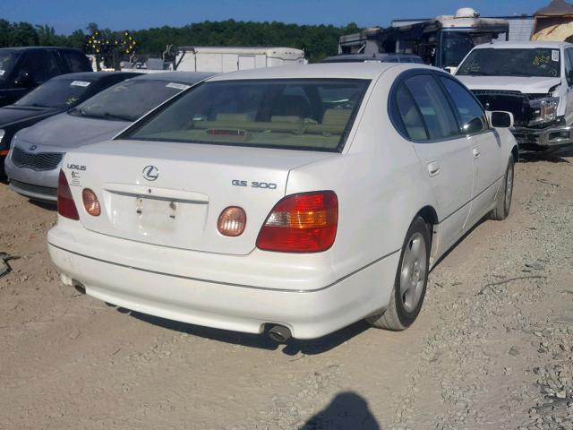 JT8BD68S0Y0105332 - 2000 LEXUS GS 300 WHITE photo 4