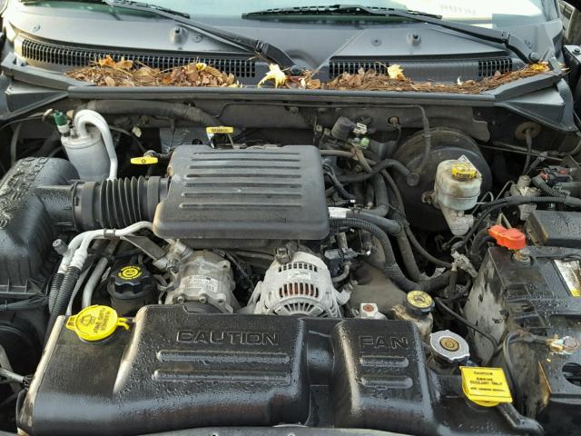 1B7GG22N5YS573281 - 2000 DODGE DAKOTA BLACK photo 7