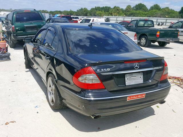 WDBUF56X89B424589 - 2009 MERCEDES-BENZ E 350 BLACK photo 3