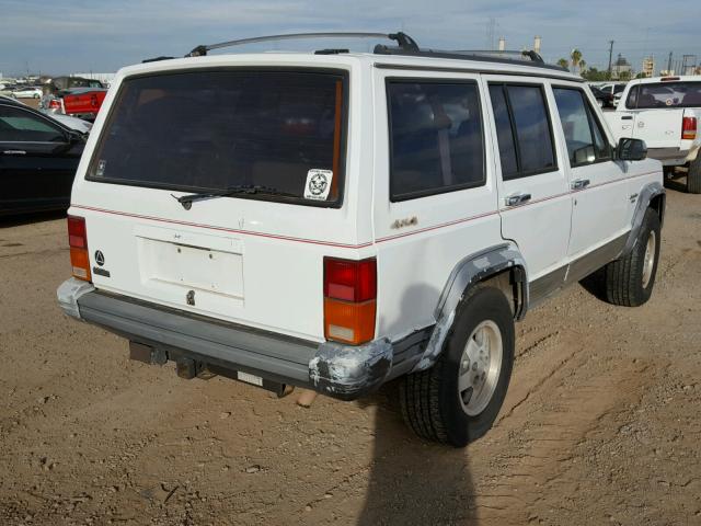 1J4FJ58S4NL163258 - 1992 JEEP CHEROKEE WHITE photo 4