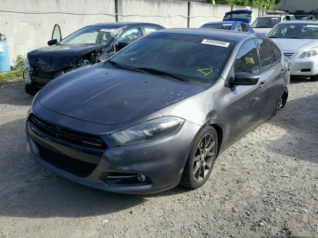 1C3CDFBB4FD300603 - 2015 DODGE DART SXT GRAY photo 2