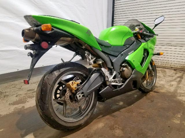 JKBZXJC126A034284 - 2006 KAWASAKI ZX636 C1 GREEN photo 4