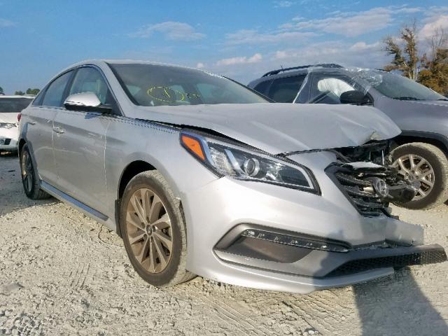 5NPE34AF5GH335257 - 2016 HYUNDAI SONATA SPO SILVER photo 1