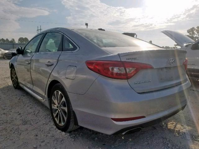 5NPE34AF5GH335257 - 2016 HYUNDAI SONATA SPO SILVER photo 3