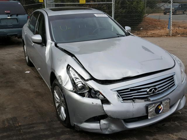 JN1CV6AR9DM769693 - 2013 INFINITI G37 SILVER photo 1