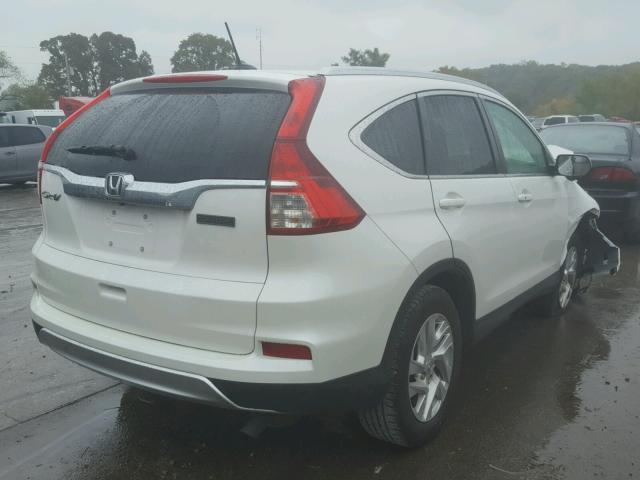 5J6RM3H73FL007704 - 2015 HONDA CR-V EXL WHITE photo 4