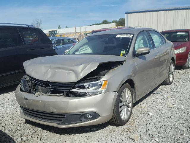 3VWLX7AJ8DM273499 - 2013 VOLKSWAGEN JETTA SEL GOLD photo 2