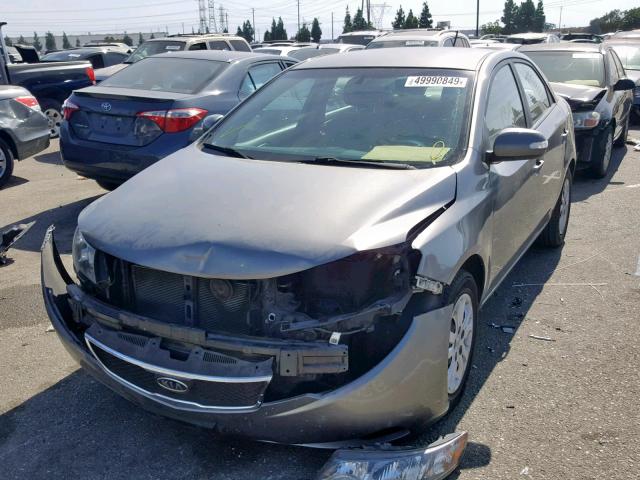 KNAFU4A29A5142144 - 2010 KIA FORTE EX GRAY photo 2