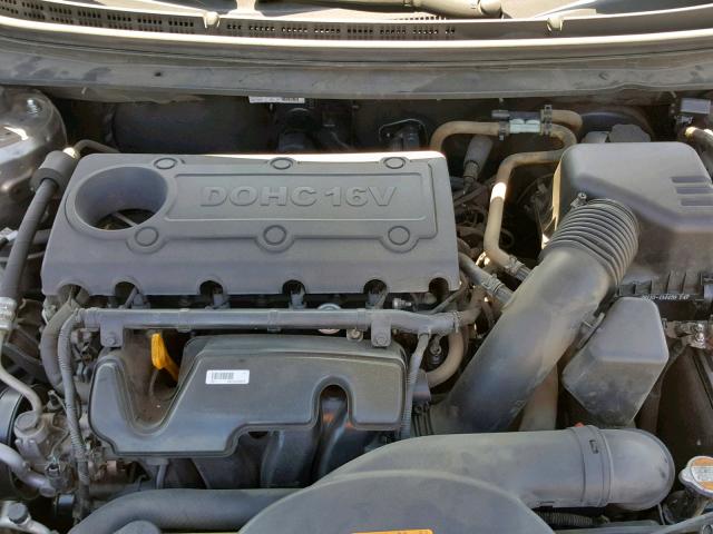 KNAFU4A29A5142144 - 2010 KIA FORTE EX GRAY photo 7