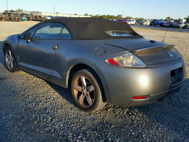 4A3AL25F68E039997 - 2008 MITSUBISHI ECLIPSE SP GRAY photo 3