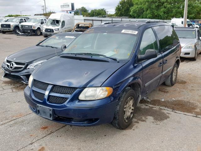 1D4GP25R26B634231 - 2006 DODGE CARAVAN SE BLUE photo 2