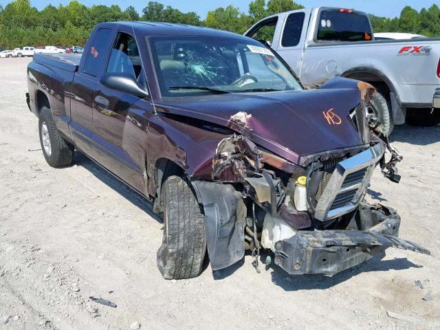 1D7HE42K85S157979 - 2005 DODGE DAKOTA SLT MAROON photo 1