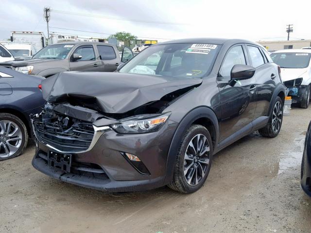 JM1DKDC79K0402713 - 2019 MAZDA CX-3 TOURI GRAY photo 2