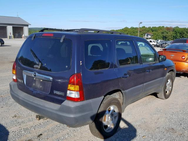 4F2YZ92B64KM16480 - 2004 MAZDA TRIBUTE DX 蓝色 照片 4