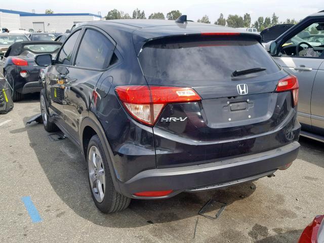 3CZRU5H58GM750658 - 2016 HONDA HR-V EX BLACK photo 3