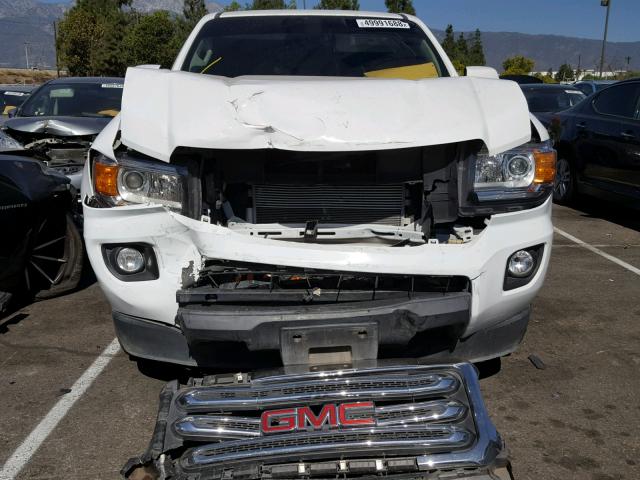 1GTH5CEA6G1237202 - 2016 GMC CANYON SLE WHITE photo 9