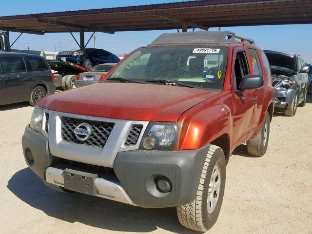 5N1AN0NW6EN806594 - 2014 NISSAN XTERRA X RED photo 2