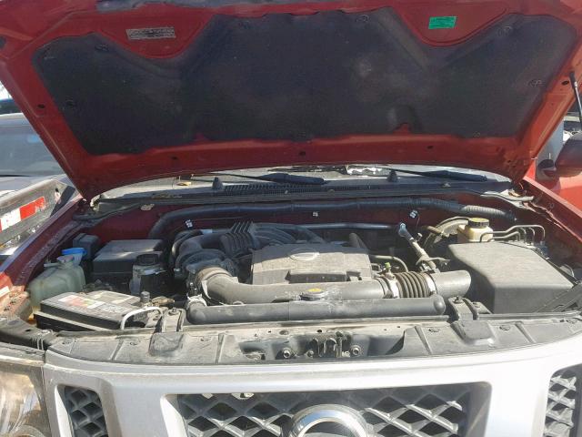 5N1AN0NW6EN806594 - 2014 NISSAN XTERRA X RED photo 7