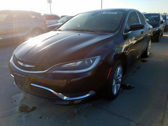 1C3CCCAB1FN688113 - 2015 CHRYSLER 200 LIMITE BLACK photo 2