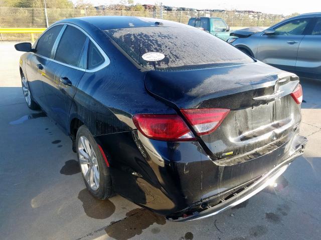 1C3CCCAB1FN688113 - 2015 CHRYSLER 200 LIMITE BLACK photo 3