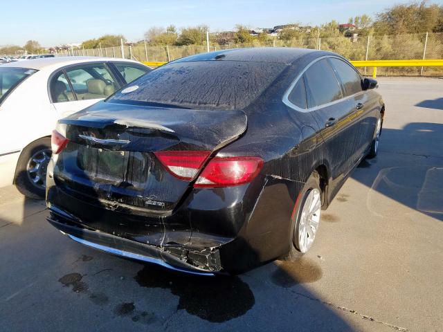 1C3CCCAB1FN688113 - 2015 CHRYSLER 200 LIMITE BLACK photo 4