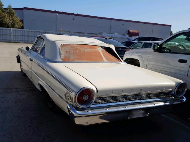 3J65X148376 - 1963 FORD GALAXIE500 WHITE photo 3