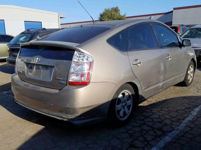 JTDKB20U877627130 - 2007 TOYOTA PRIUS BROWN photo 4