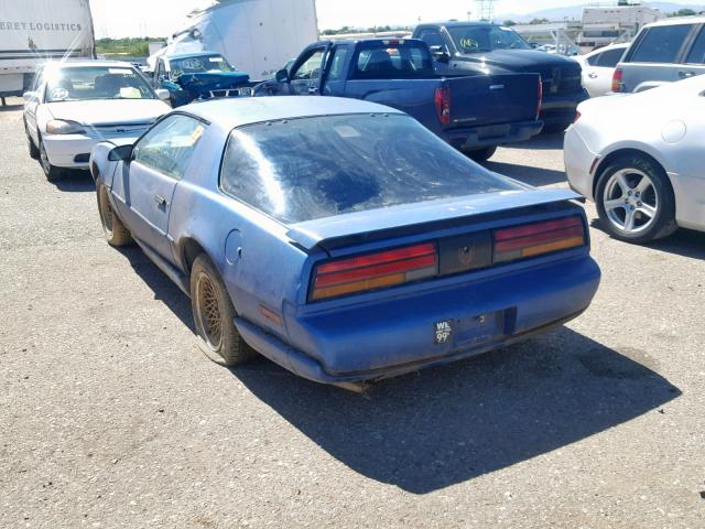 1G2FS23E0ML249222 - 1991 PONTIAC FIREBIRD B BLUE photo 3