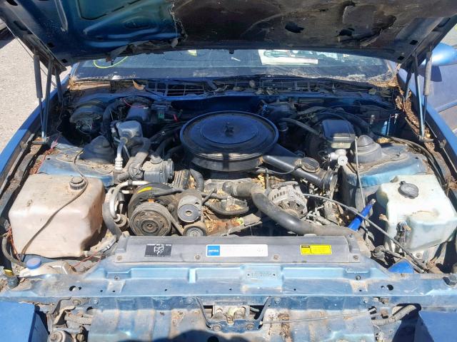 1G2FS23E0ML249222 - 1991 PONTIAC FIREBIRD B BLUE photo 7