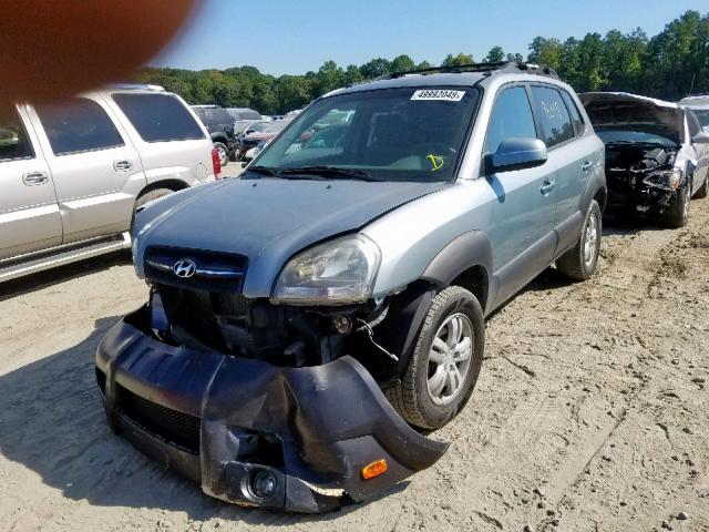 KM8JN12D37U519411 - 2007 HYUNDAI TUCSON SE TEAL photo 2