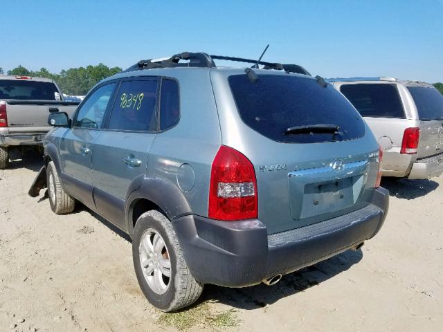 KM8JN12D37U519411 - 2007 HYUNDAI TUCSON SE TEAL photo 3