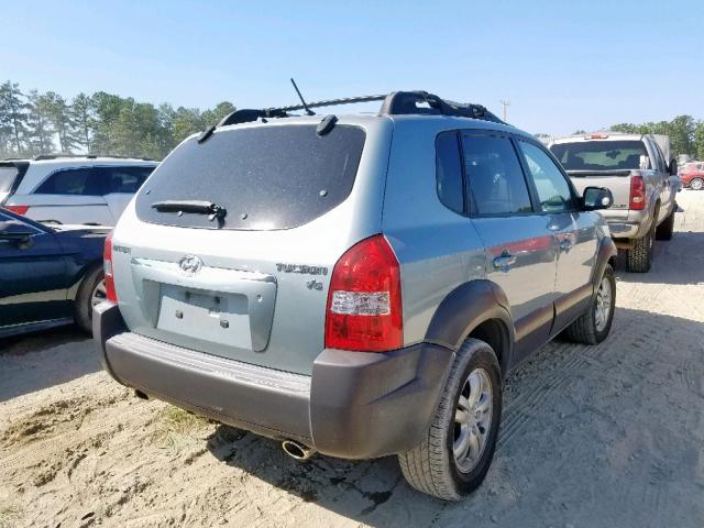 KM8JN12D37U519411 - 2007 HYUNDAI TUCSON SE TEAL photo 4