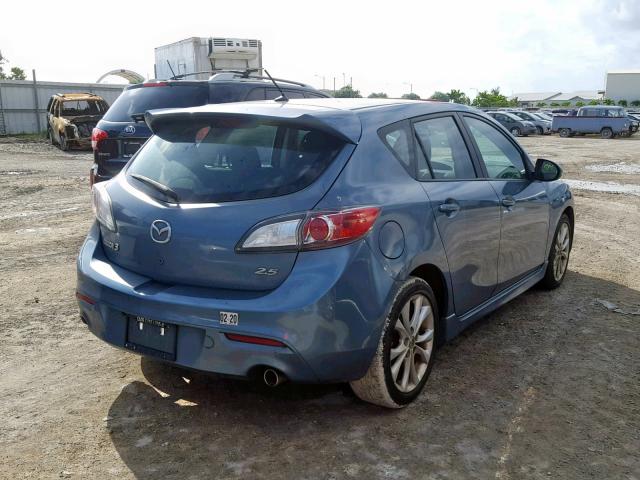 JM1BL1H51A1285258 - 2010 MAZDA 3 S BLUE photo 4