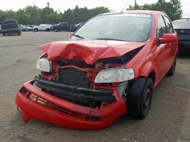 KL1TJ52614B201254 - 2004 CHEVROLET AVEO LS RED photo 2