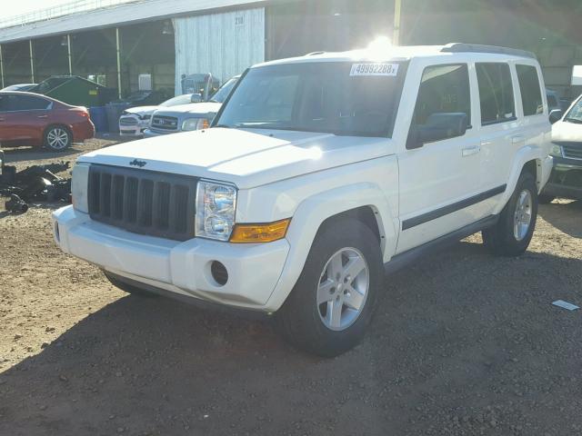 1J8HG48K47C578776 - 2007 JEEP COMMANDER WHITE photo 2