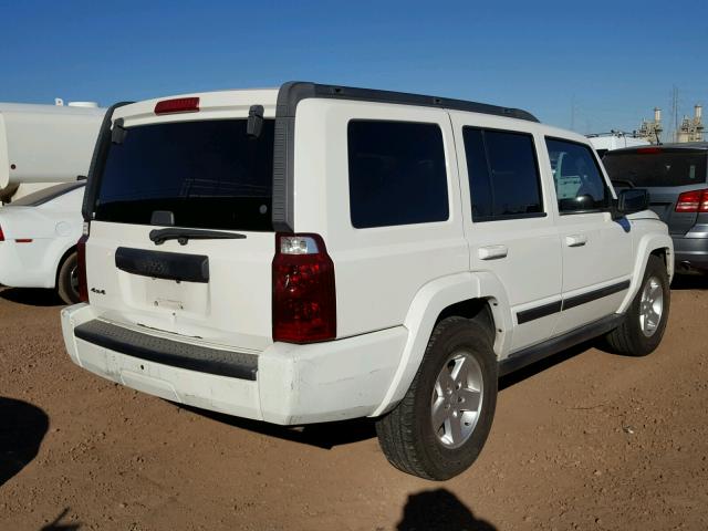 1J8HG48K47C578776 - 2007 JEEP COMMANDER WHITE photo 4
