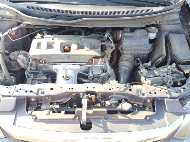 19XFB5F5XCE003262 - 2012 HONDA CIVIC NATU GRAY photo 7