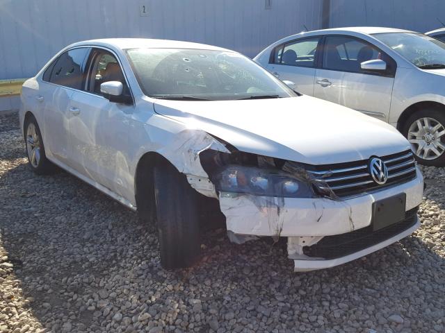 1VWBS7A30EC110392 - 2014 VOLKSWAGEN PASSAT SE WHITE photo 1