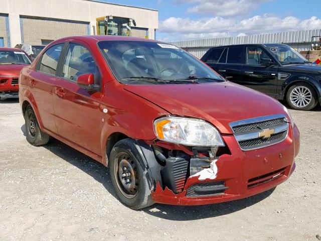 KL1TD56638B092075 - 2008 CHEVROLET AVEO BASE Қызыл фото 1