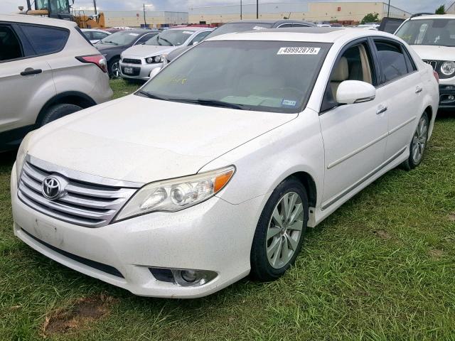 4T1BK3DB1BU424553 - 2011 TOYOTA AVALON BAS WHITE photo 2