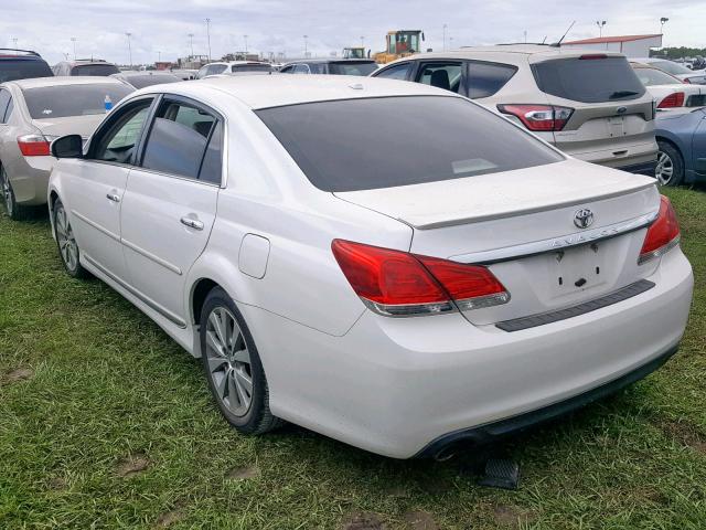 4T1BK3DB1BU424553 - 2011 TOYOTA AVALON BAS WHITE photo 3