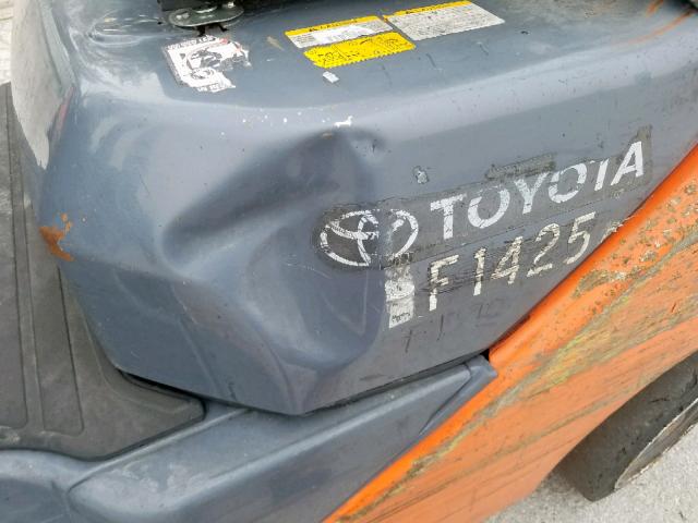 43212 - 2013 TOYOTA FORKLIFT ORANGE photo 9