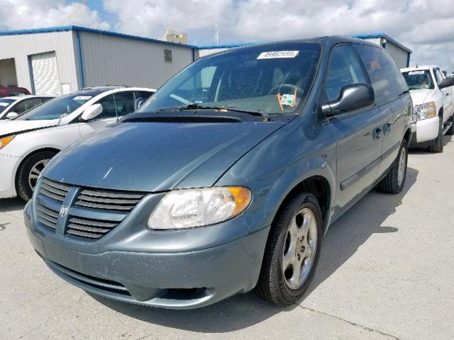 1D4GP45R16B756154 - 2006 DODGE CARAVAN SX BLUE photo 2