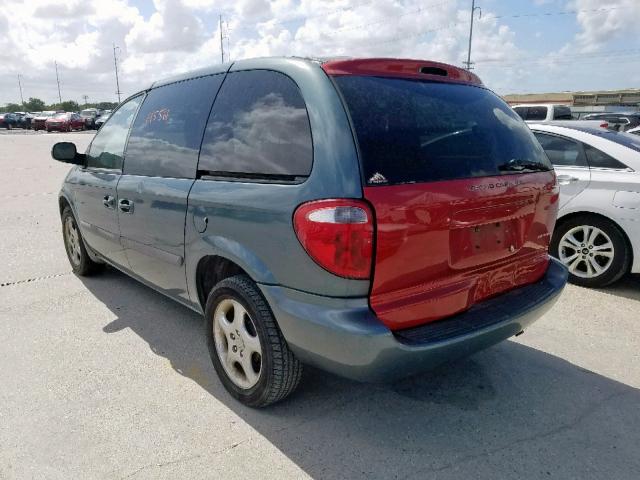 1D4GP45R16B756154 - 2006 DODGE CARAVAN SX BLUE photo 3