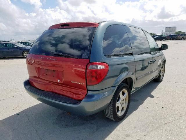 1D4GP45R16B756154 - 2006 DODGE CARAVAN SX BLUE photo 4