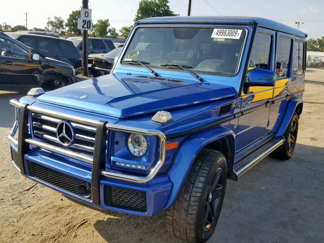 WDCYC3KFXHX273716 - 2017 MERCEDES-BENZ G 550 BLUE photo 2