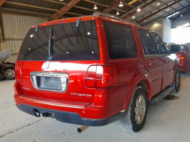 5LMFU27566LJ22129 - 2006 LINCOLN NAVIGATOR RED photo 4