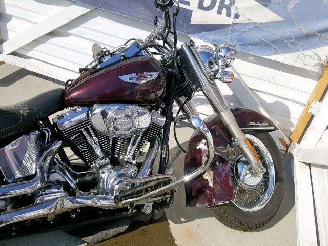 1HD1JDB145Y026851 - 2005 HARLEY-DAVIDSON FLSTNI MAROON photo 9