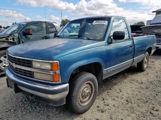 1GCDK14K7LE123279 - 1990 CHEVROLET GMT-400 K1 BLUE photo 2